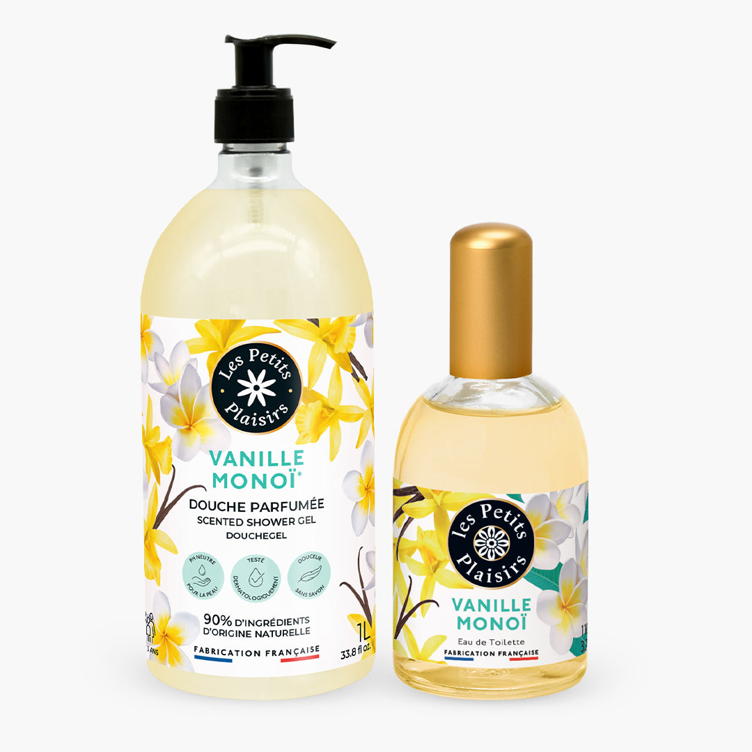 Duo gel douche Vanille Monoï et son Eau de toilette